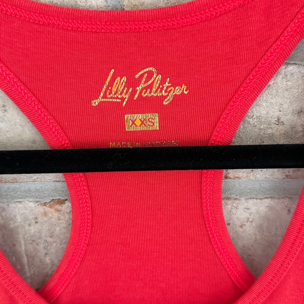 Lilly Pulitzer Vibrant Red Tank Top - Picture 3 of 6